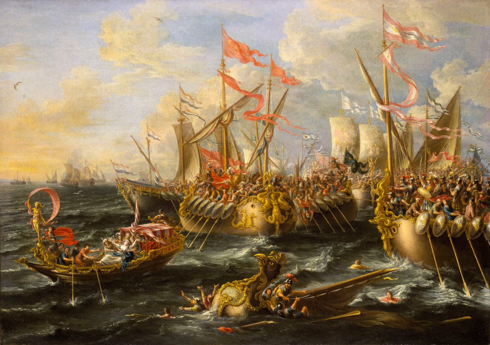 The Battle of Actium, 2 September 31 BClabel QS:Len,"The Battle of Actium, 2 September 31 BC"label QS:Lar,"لوحة معركة أكتيوم، بريشة الفنان لوريس كاسترو ، 1672"label QS:Lel,"Η ναυμαχία του Ακτίου, 2 September 31 πΧ"