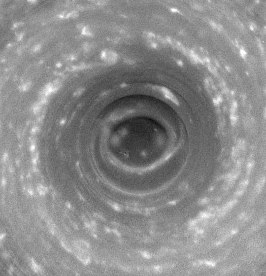 A polar hurricane with an eyewall